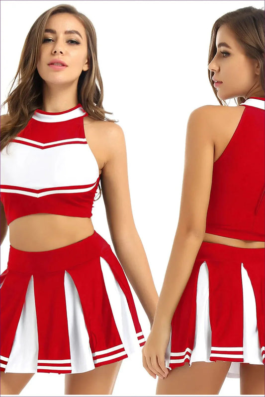 Get Ready To Shine In Our Round Neck Zip Cheerleading Uniform. Comfortable And Fashionable, It’s Perfect For