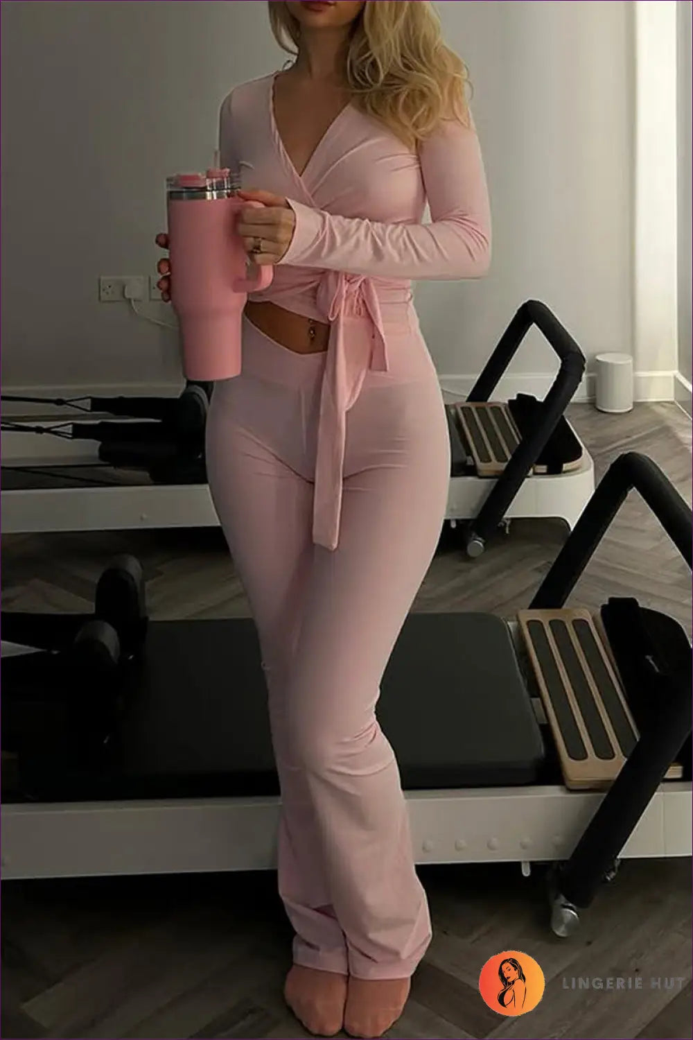 Ruched Asymmetric co Ord Set - Effortless Edge - s / Pink - Casual • Clothing • Cutout • Everyday - Lingerie Hut