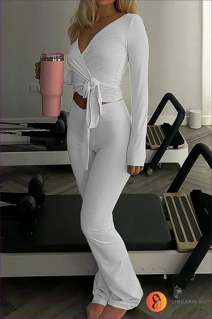 Ruched Asymmetric co Ord Set - Effortless Edge - s / White - Casual • Clothing • Cutout • Everyday - Lingerie Hut