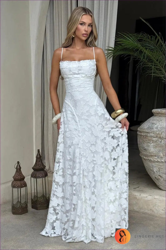 Ruched Backless Maxi Dress - Understated Glamour - Dresses - Lingerie Hut - All Season • Backless • Boudoir • Chiffon