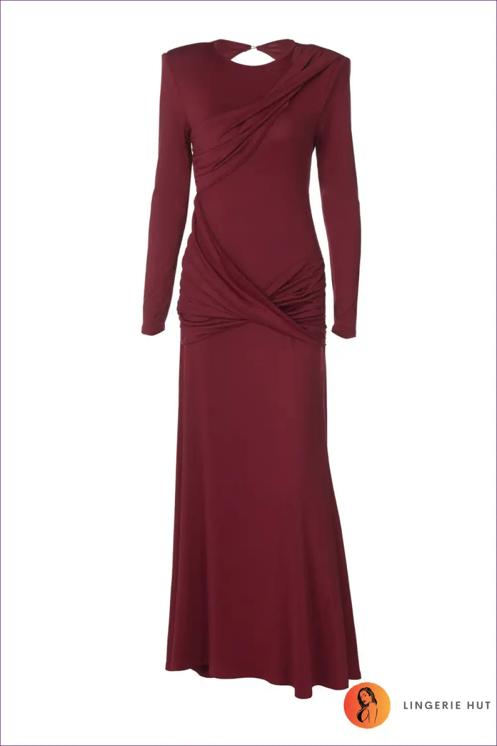 Ruched Cut-out Backless Maxi Dress for Party Nights Backless, Bodycon, Cutout, Maxi,