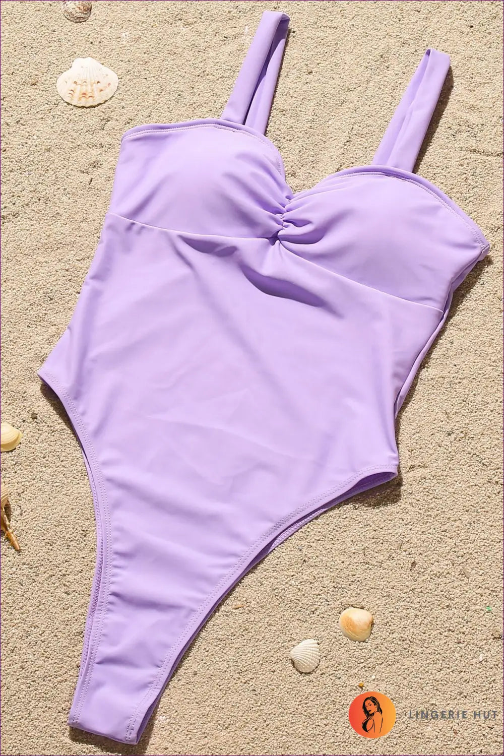 Ruched Square-neck Swimsuit - Sculpted Simplicity - s / Autumn Leaves Yellow - Swimwear - Beachwear • Casual