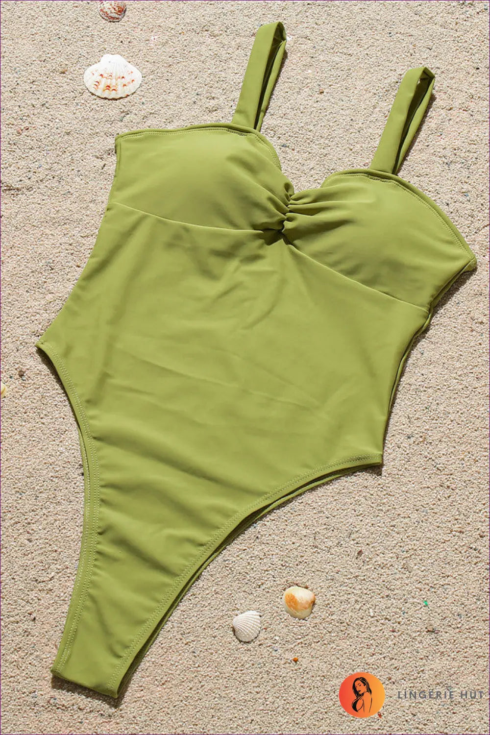 Ruched Square-neck Swimsuit - Sculpted Simplicity - s / Autumn Leaves Yellow - Swimwear - Beachwear • Casual