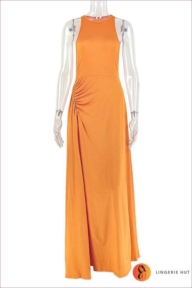 Ruched Waist Maxi Dress - Effortless Summer Elegance