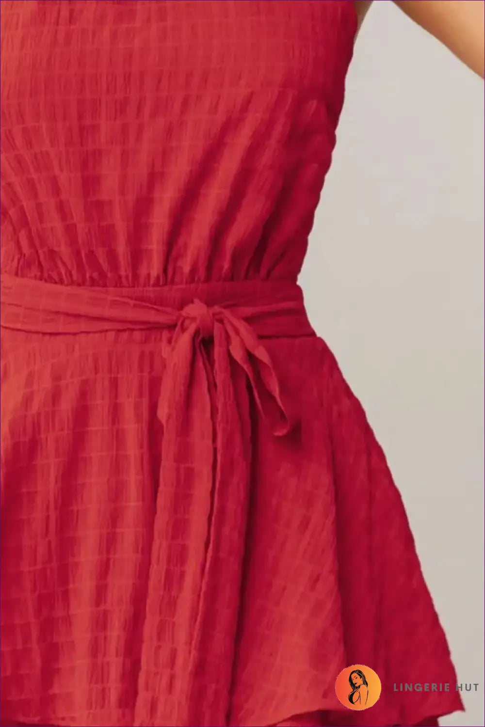 Ruffle A-line Mini Dress - Effortless Elegance - Dresses - Lingerie Hut - Casual • Chiffon • Evening Wear