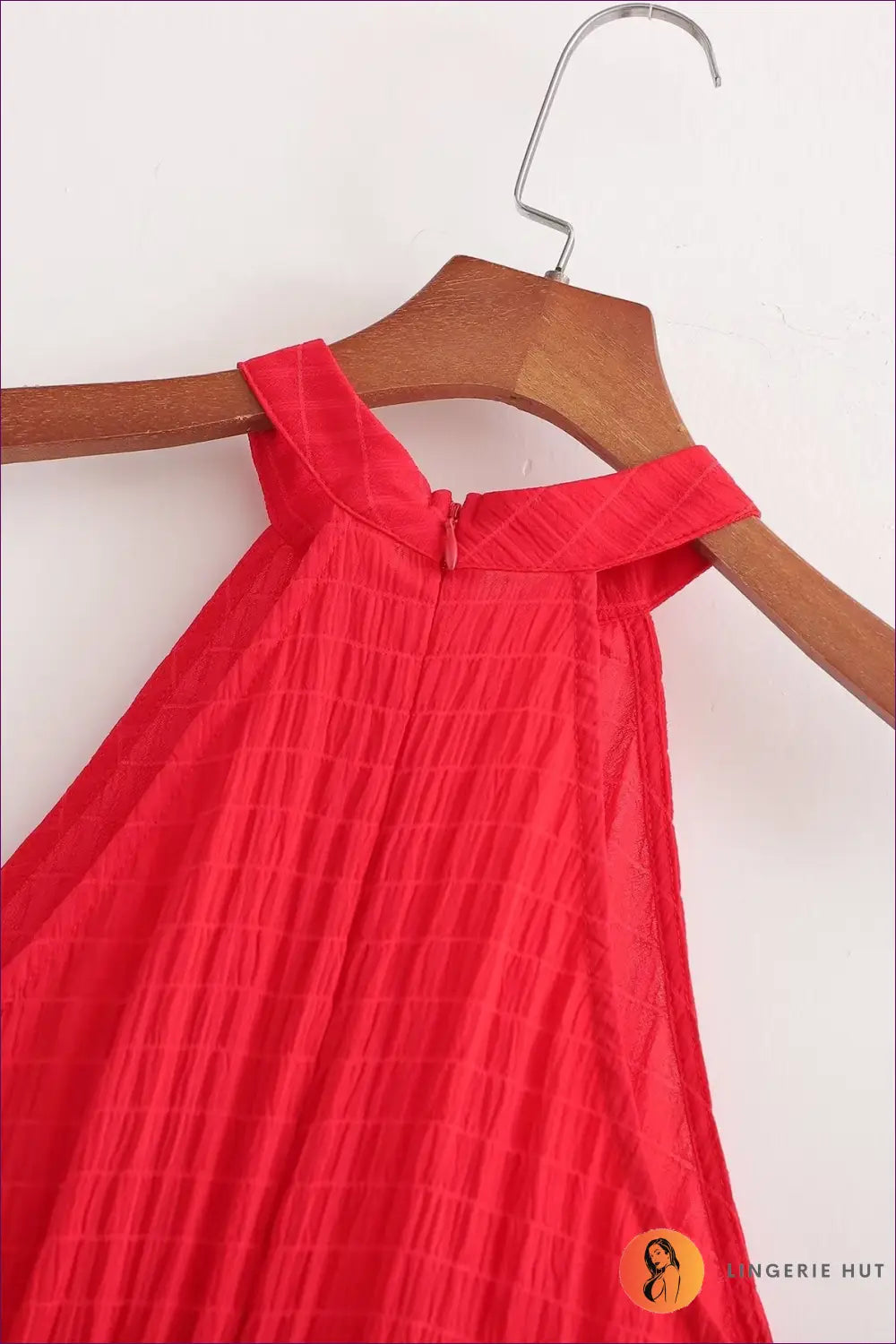 Ruffle A-line Mini Dress - Effortless Elegance - Dresses - Lingerie Hut - Casual • Chiffon • Evening Wear