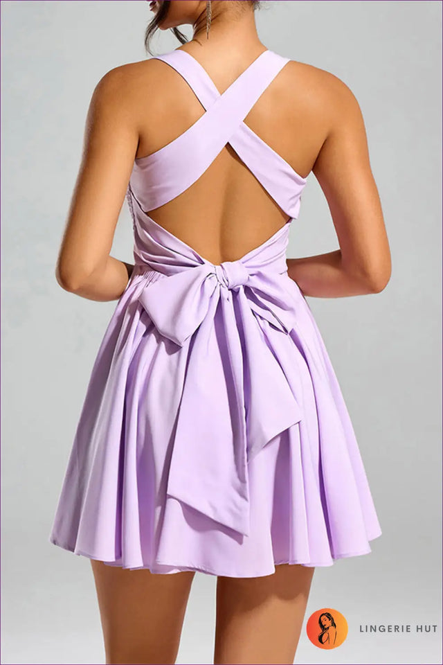 Ruffle Strap Smocked Mini Dress - Summer Garden Party Ready