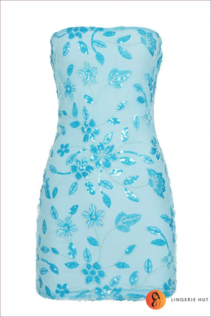 Sage Green Sweetheart Mini Dress - Ruffle Hem - s / Blue - Boho • Chiffon • just in • Lingsharp