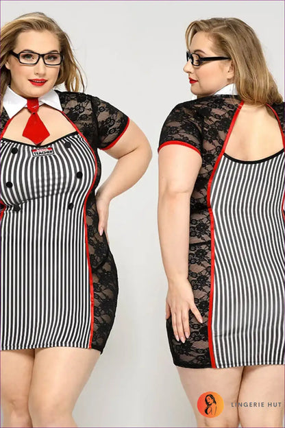 Sailor Costume with Contrast Trim - Statement Nautical Energy for Clubwear, Costume, Date Night, Dresses,