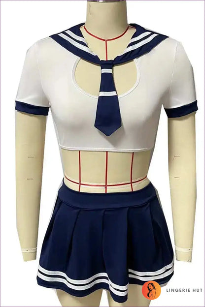 Sailor Costume Outfit Set - Nautical Nights Festival Fun - 01 / s - Lingerie Hut - Clubwear • Crop • Cutout • Mini