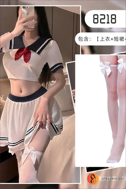 Sailor Student Costume Set - Playful Anime Inspiration - Black / 40-60kg - Outfit - Everyday • Mini • Night