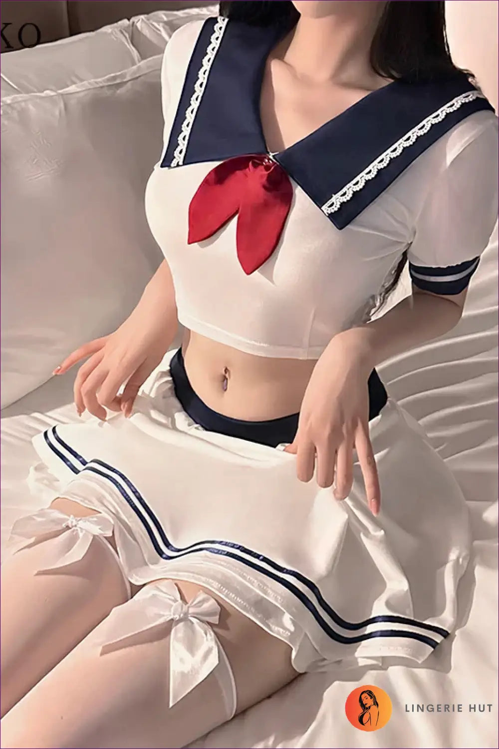 Sailor Student Costume Set - Playful Anime Inspiration - Outfit - Everyday • Mini • Night in • Polyester - Lingerie Hut