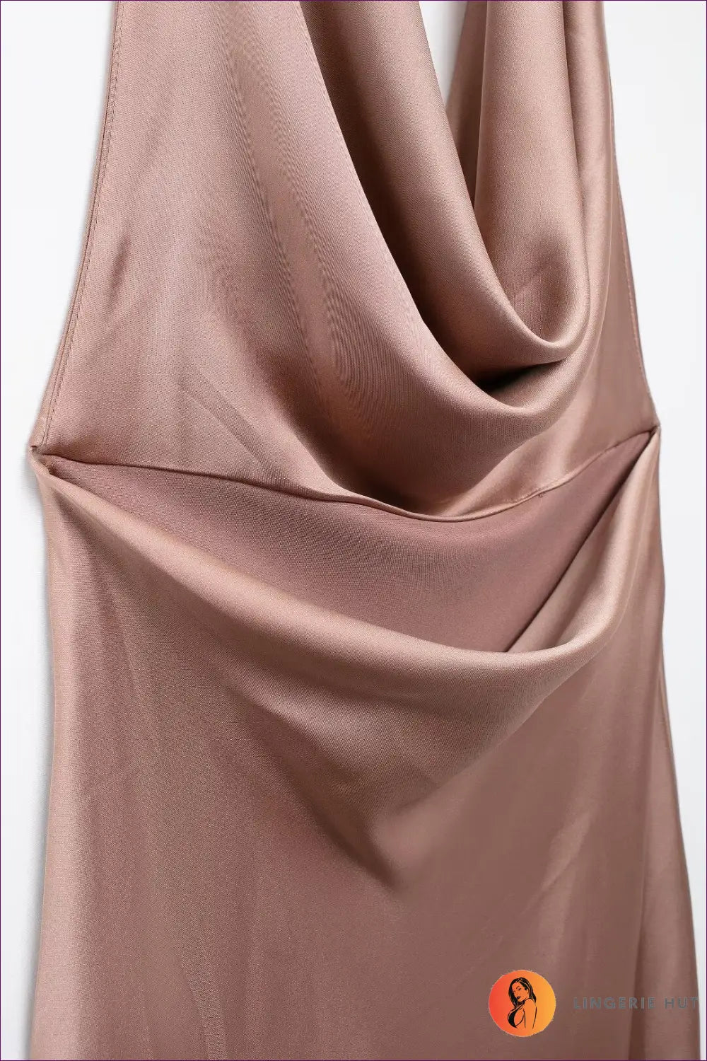 Satin Cowl Neck Maxi Dress - Effortless Elegance for All Season, Dress, Glamour, Maxi, n