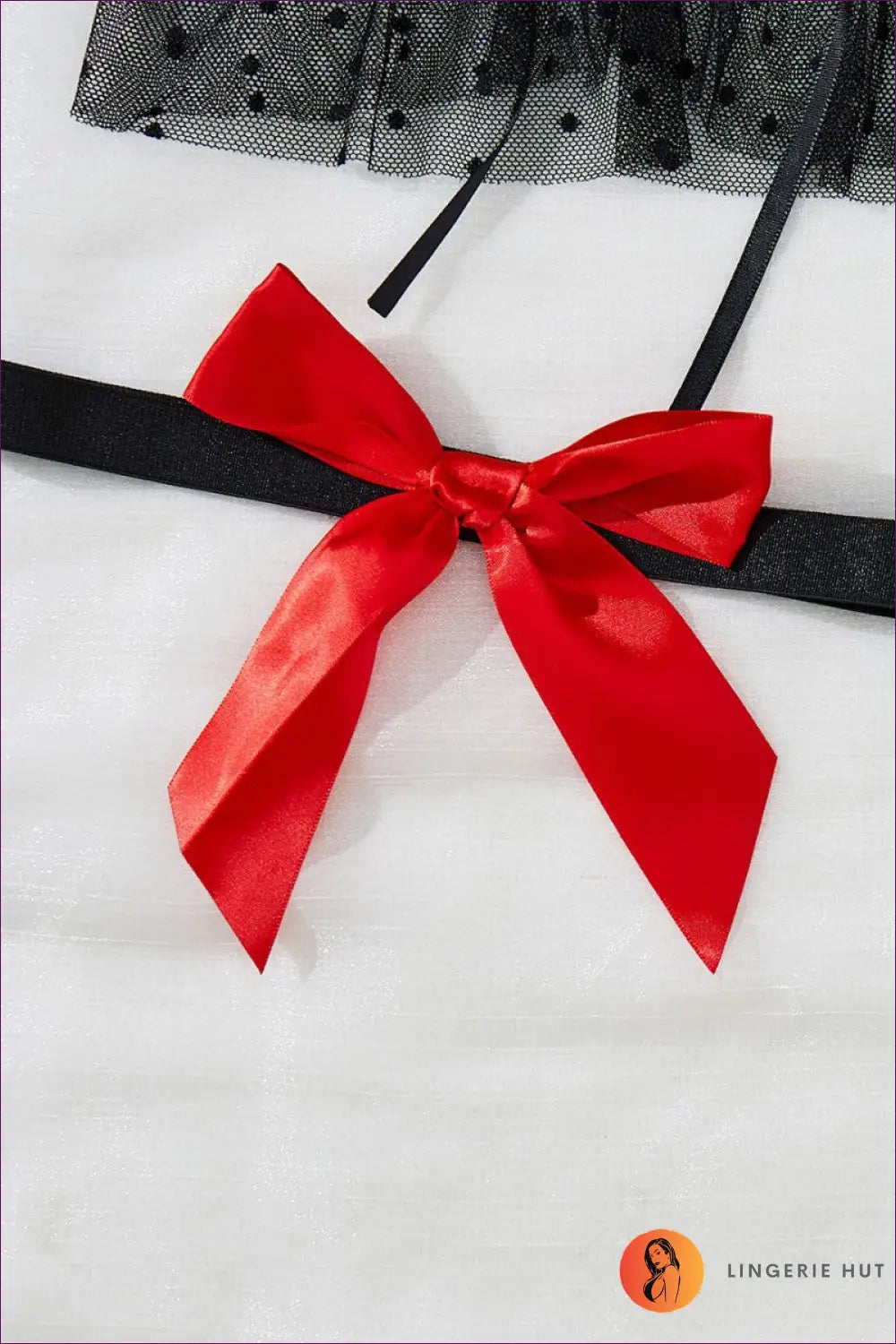 Satin Lace-up Babydoll - Playful Boudoir Energy - Lingerie Hut - Cutout • Date Night • Garter