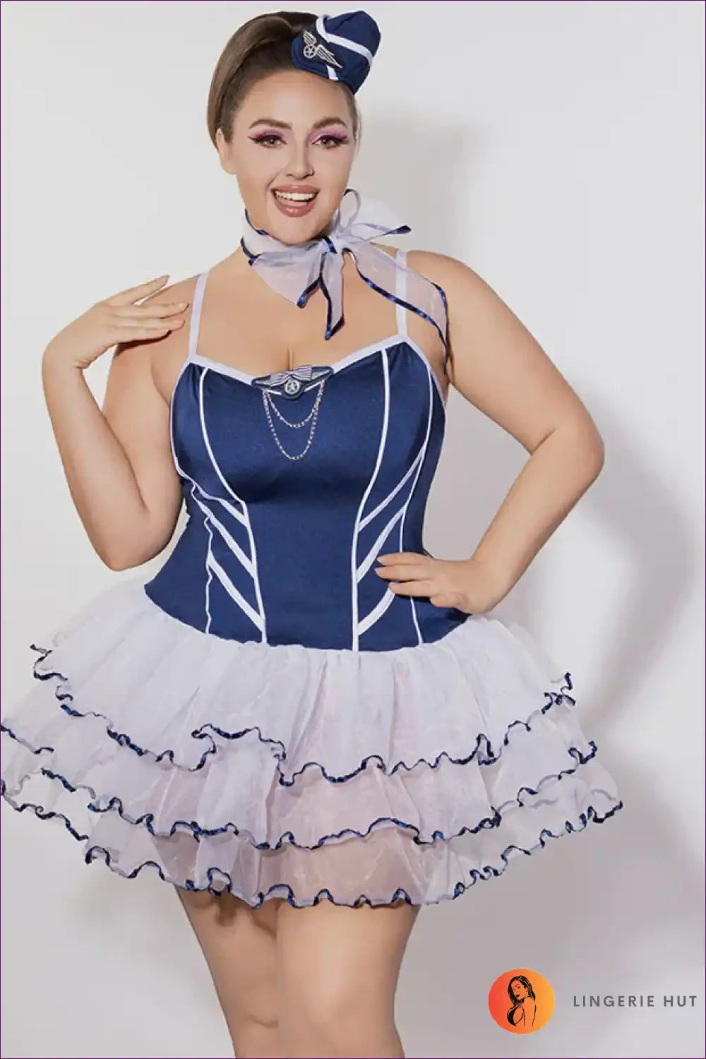 School Girl Costume with Faux Leather Skirt - Statement Night Fun for Boudoir, Costume, Evening Wear,