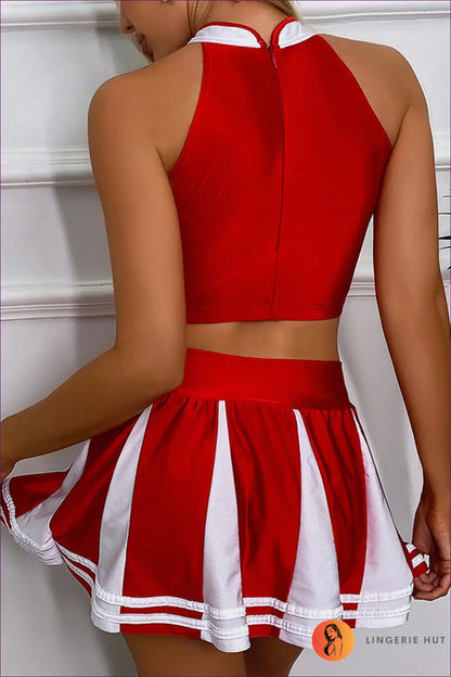 School Uniform Set with Ruched Zipper Detail - Playful Confidence - Lingerie - just in • Party • Polyester • Role Play