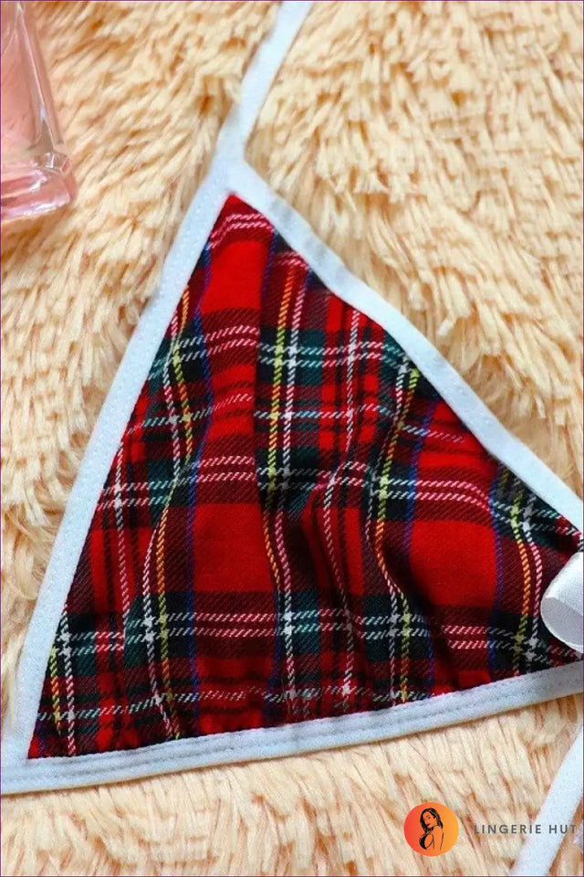 Schoolgirl Costume Set with Plaid Skirt - Fantasy Roleplay Ready
