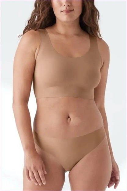 Seamless Bra and Hipster Set - Everyday Invisible Comfort for Set, Casual, Cotton, Everyday,