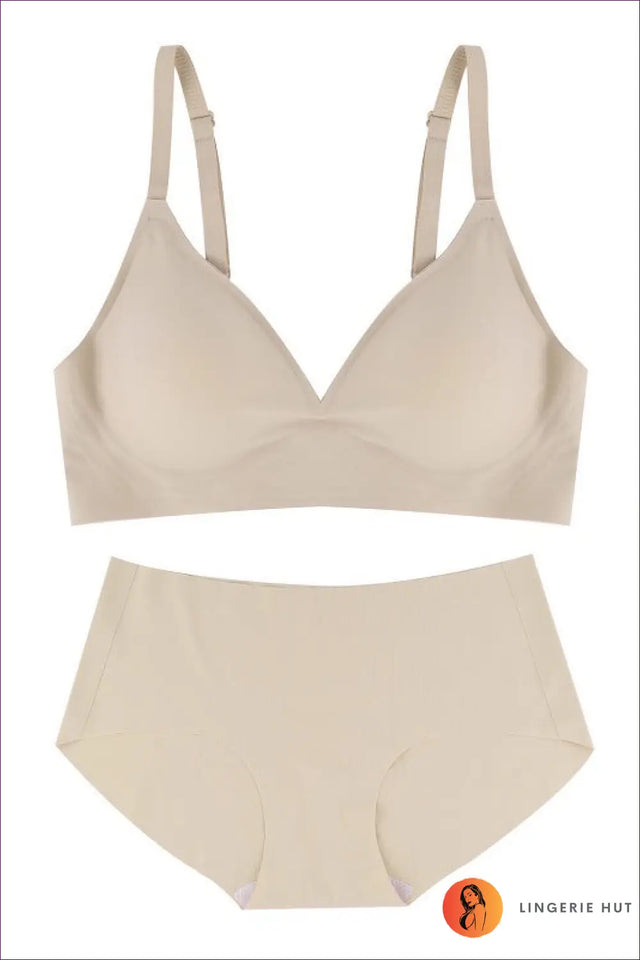 Seamless Push-Up Bra and High Waist Brief Set - Everyday Lift
