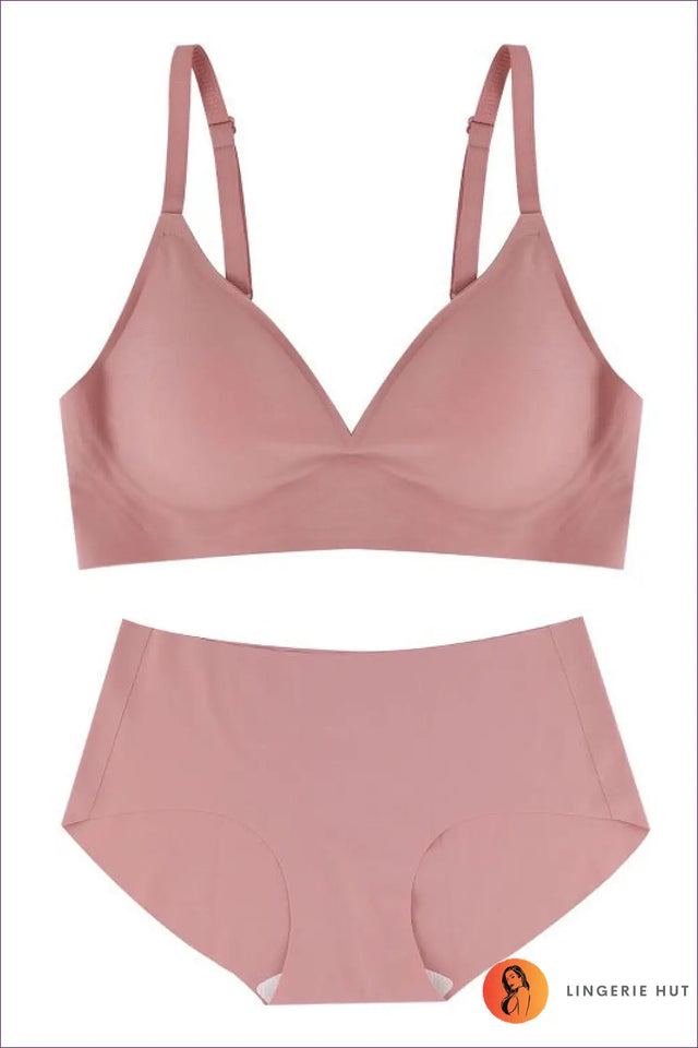 Seamless Push-Up Bra and High Waist Brief Set - Everyday Lift