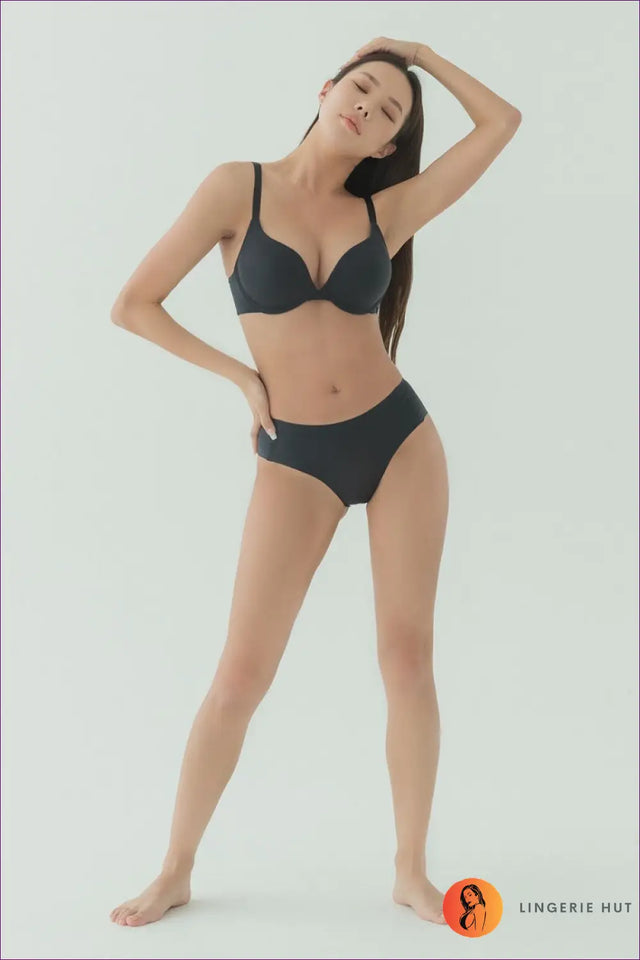 Seamless Push-Up Bra Set with Hipster Briefs - Everyday Smoothing