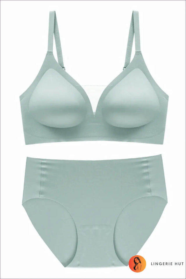 Seamless Soft Support Bra and High Waist Brief Set - Modern Basics