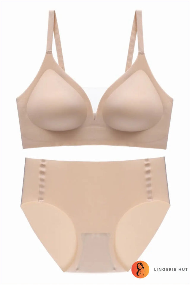 Seamless Soft Support Bra and High Waist Brief Set - Modern Basics