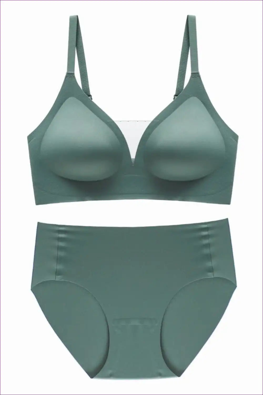 Seamless Soft Support Bra and High Waist Brief Set - Modern Basics for Set, Casual, Everyday, just In,