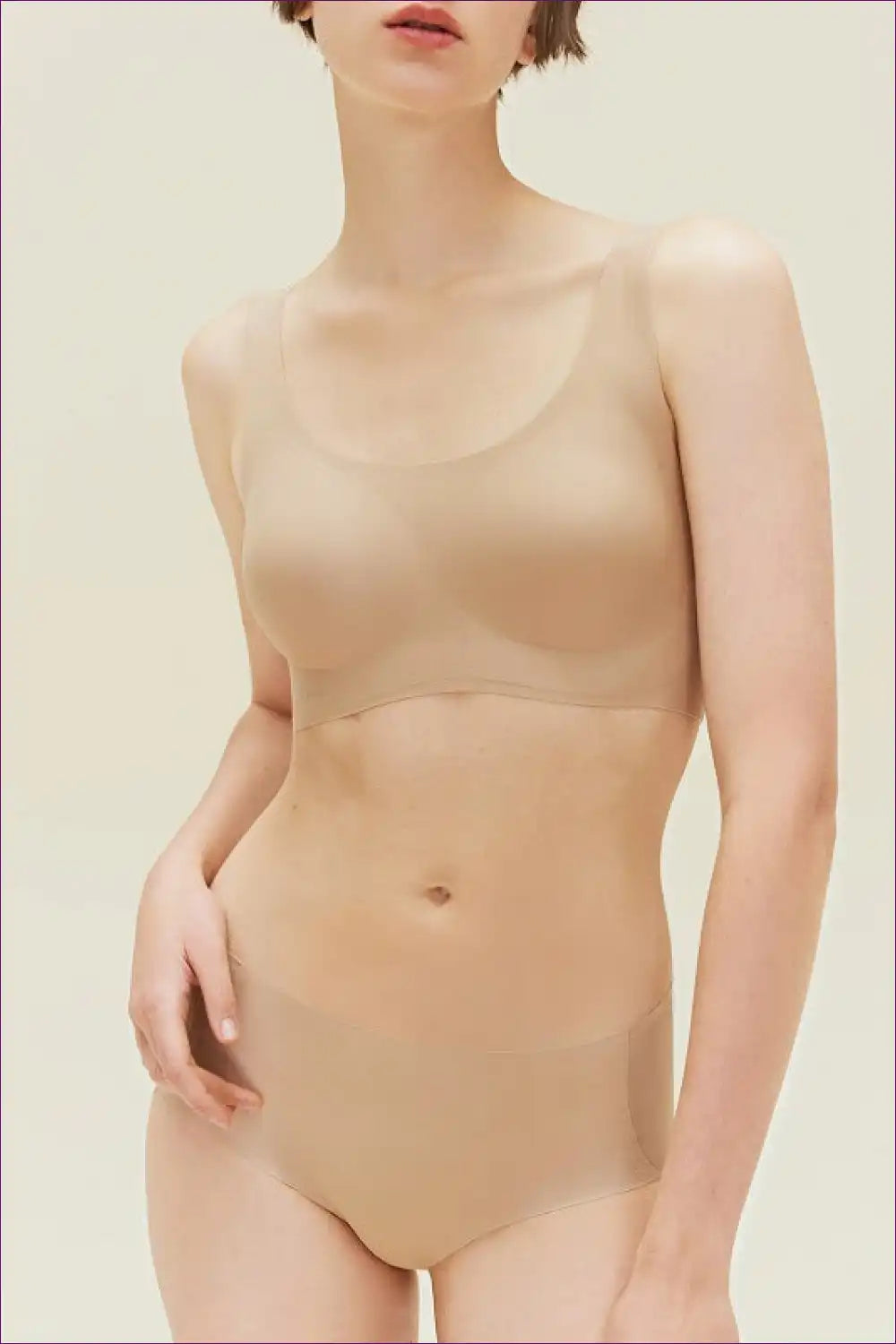 Seamless u Collar Wireless Bra and Hipster Set - Effortless Modern for Set, Casual, Everyday, just In,