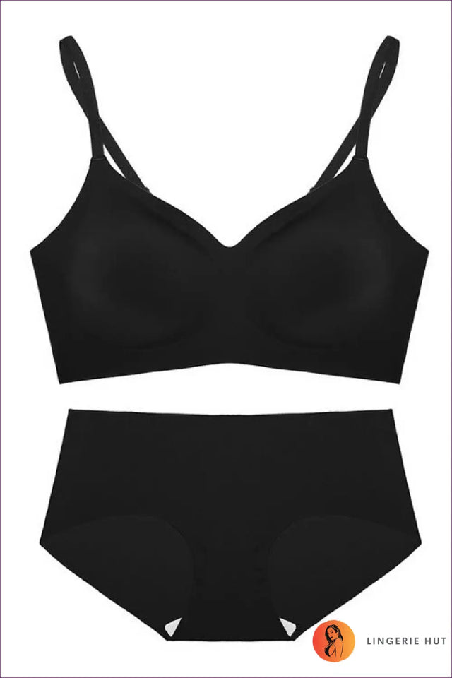 Seamless V Neck Bra Set with Cross Back - Everyday Freedom