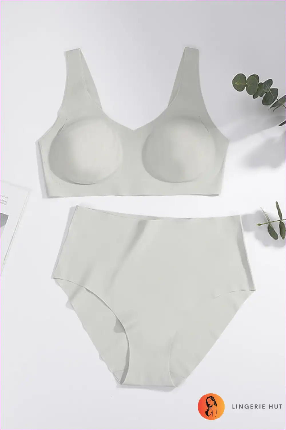 Seamless Wireless Bra and Briefs Set - Effortless Everyday Comfort for Set, Casual, Everyday, just In,