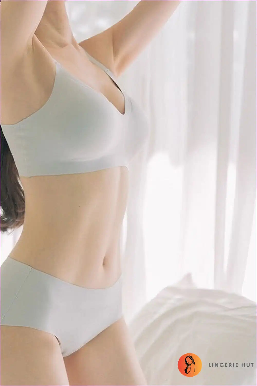 Seamless Wireless Push-up Bra and Hipster Set - All Day Ease for All Season, Bra, Set, Casual, Everyday