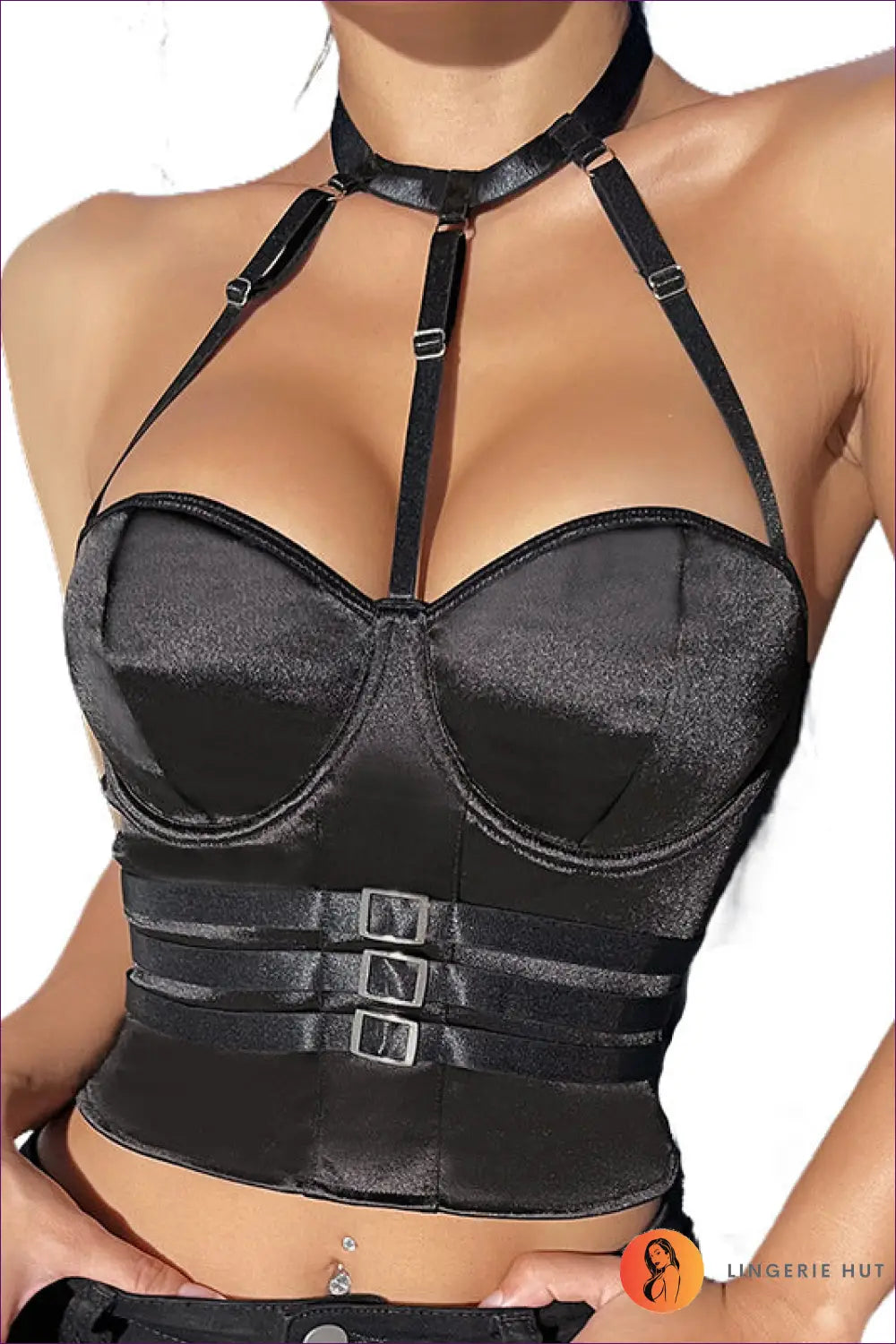 Get Ready To Elevate Your Lingerie Collection With The Seductive Hollow Out Cutout Corset. Sculpt Irresistible