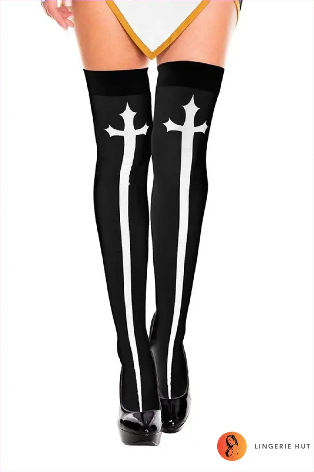 Seductive Nun Cosplay Costume for Halloween Bodysuit, Clubwear, Costume, Evening Wear,