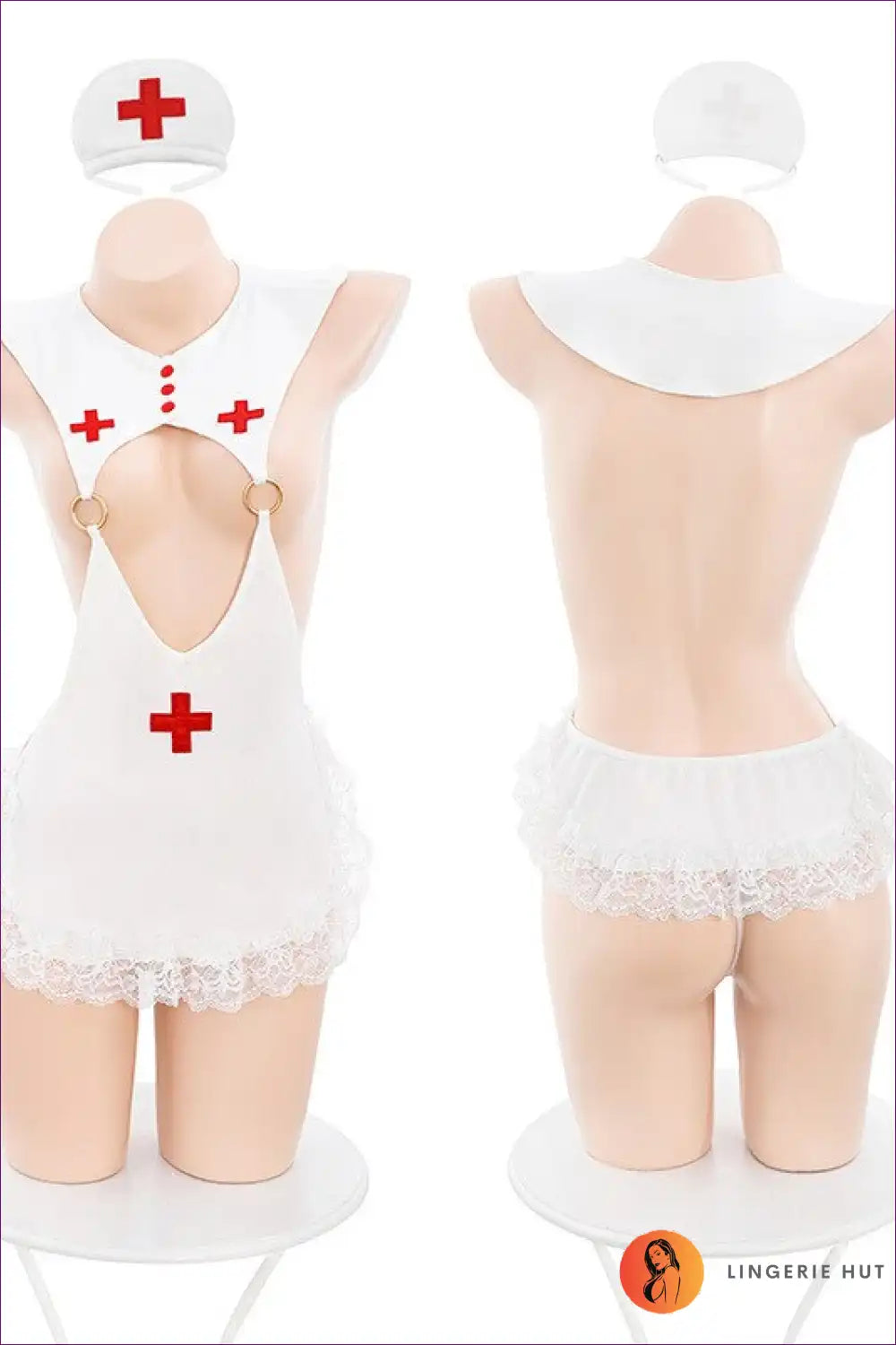 Experience Sensuality Like Never Before With Our See-through Roleplay Nurse Uniform. This Seductive Outfit