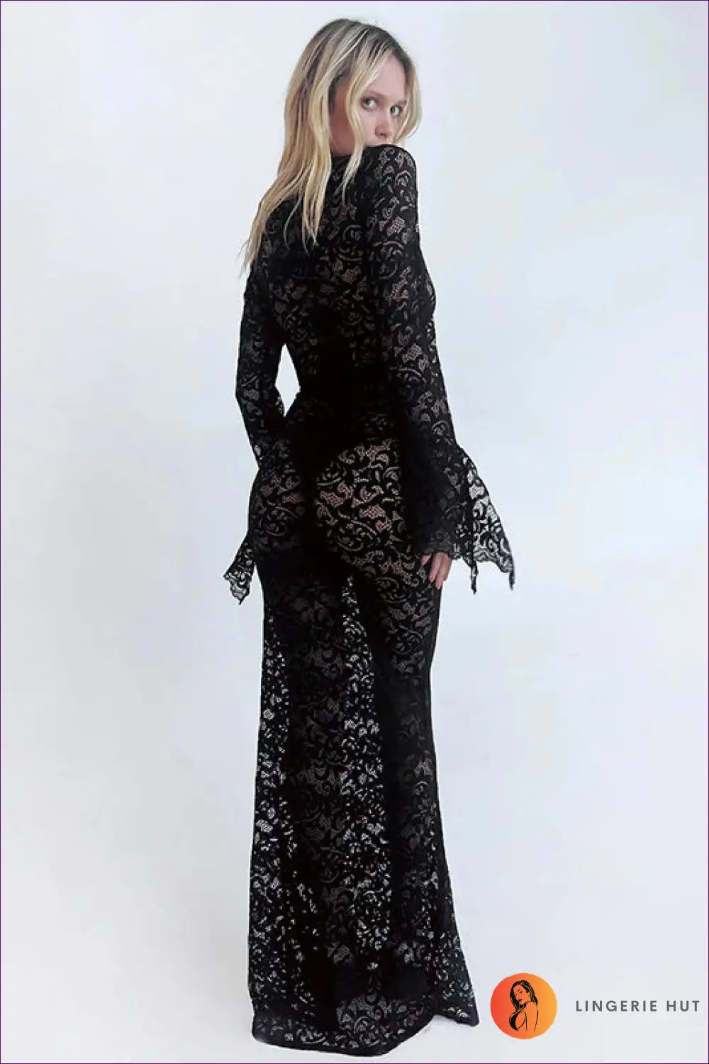 Evoke Desire With Our Sensual Lace Bodycon Maxi Dress. Crafted For Seduction And Sophistication, This Dress