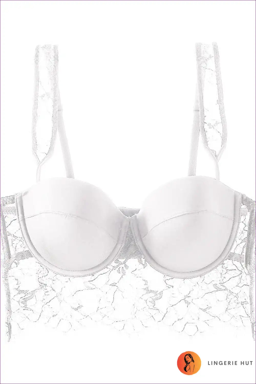 Experience Captivating Allure With Our French Underwear Lace Spaghetti Strap Tube Top And Beauty Back Bra Set!