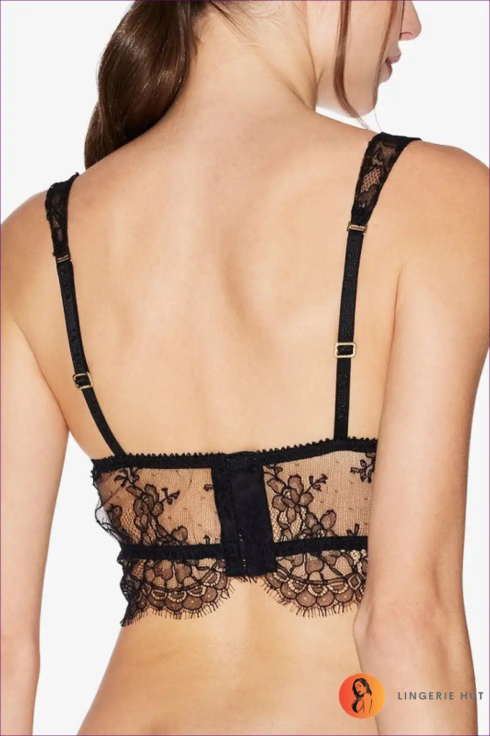 Experience Captivating Allure With Our French Underwear Lace Spaghetti Strap Tube Top And Beauty Back Bra Set!