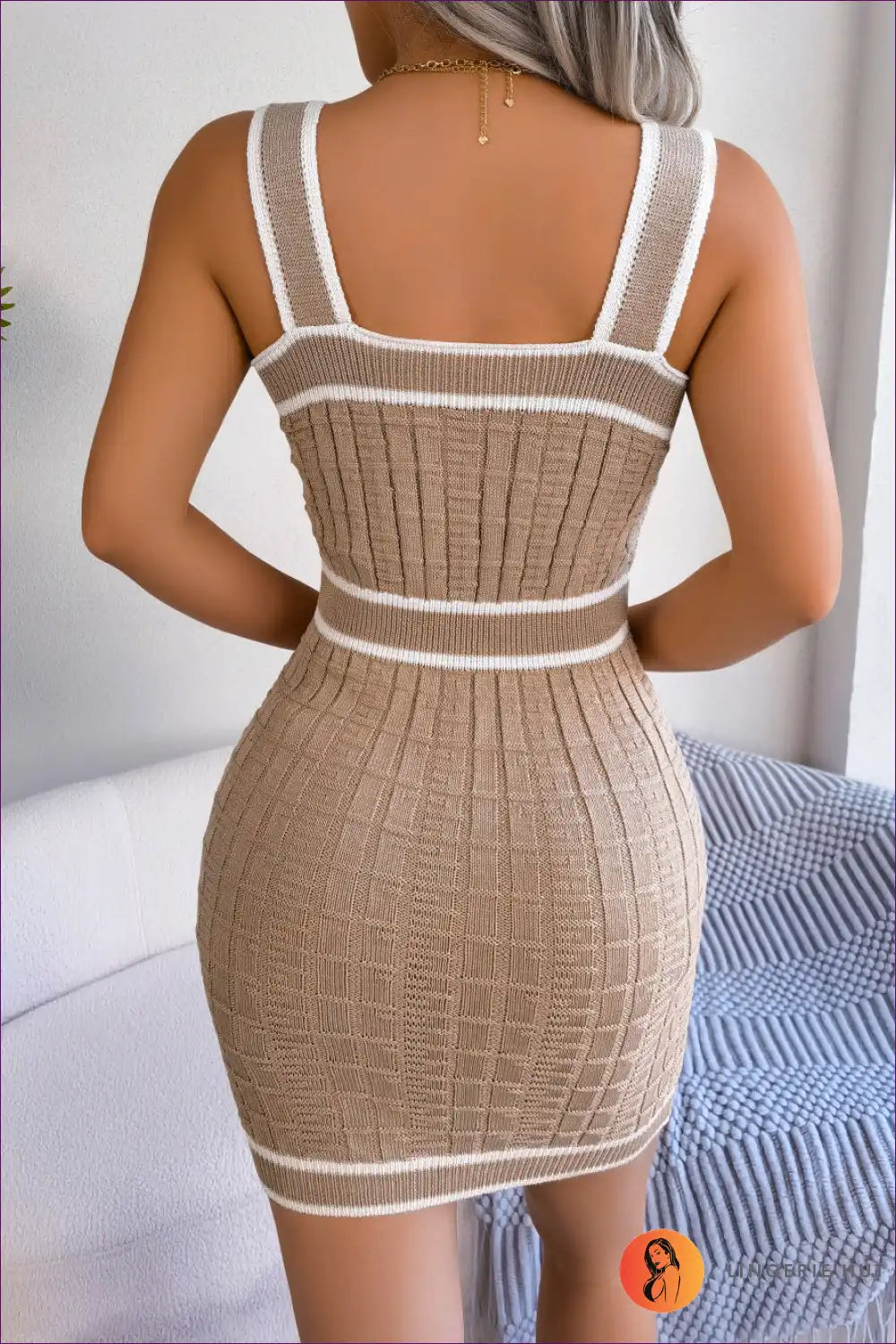 Elevate Your Style With Our Sensual Square Neck Bodycon Dress. Designed For Timeless Elegance And Ultimate