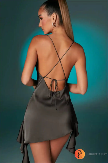 Embrace Spring In Our Sensual V-neck Dress. With a Sexy V-neck And Backless Design, It’s Alluring Elegance At