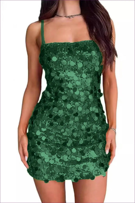 Sequin Bodycon Mini Dress - Ready for the Night out - Dresses - Lingerie Hut - All Season • Backless • Clubwear
