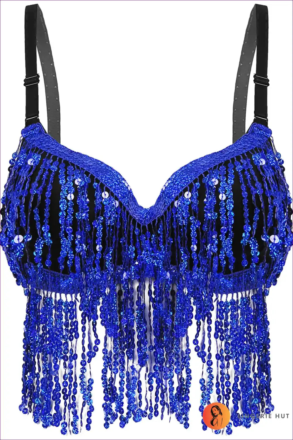 Sequin Bra Top with Beaded Detail - Festival Energy for Boho, Clubwear, Crop, Evening Wear, Glamour