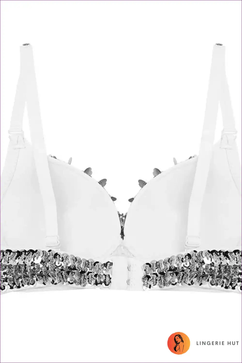 Sequin Bra Top with Beaded Detail - Festival Energy for Boho, Clubwear, Crop, Evening Wear, Glamour