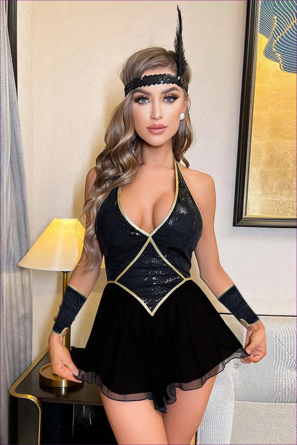 Sequin Mini Party Dress - for Nights that Sparkle - Dresses - Lingerie Hut - All Season • Evening Wear • Glamour