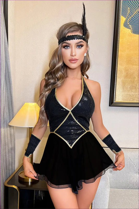 Sequin Mini Party Dress - for Nights that Sparkle - Dresses - Lingerie Hut - All Season • Evening Wear • Glamour