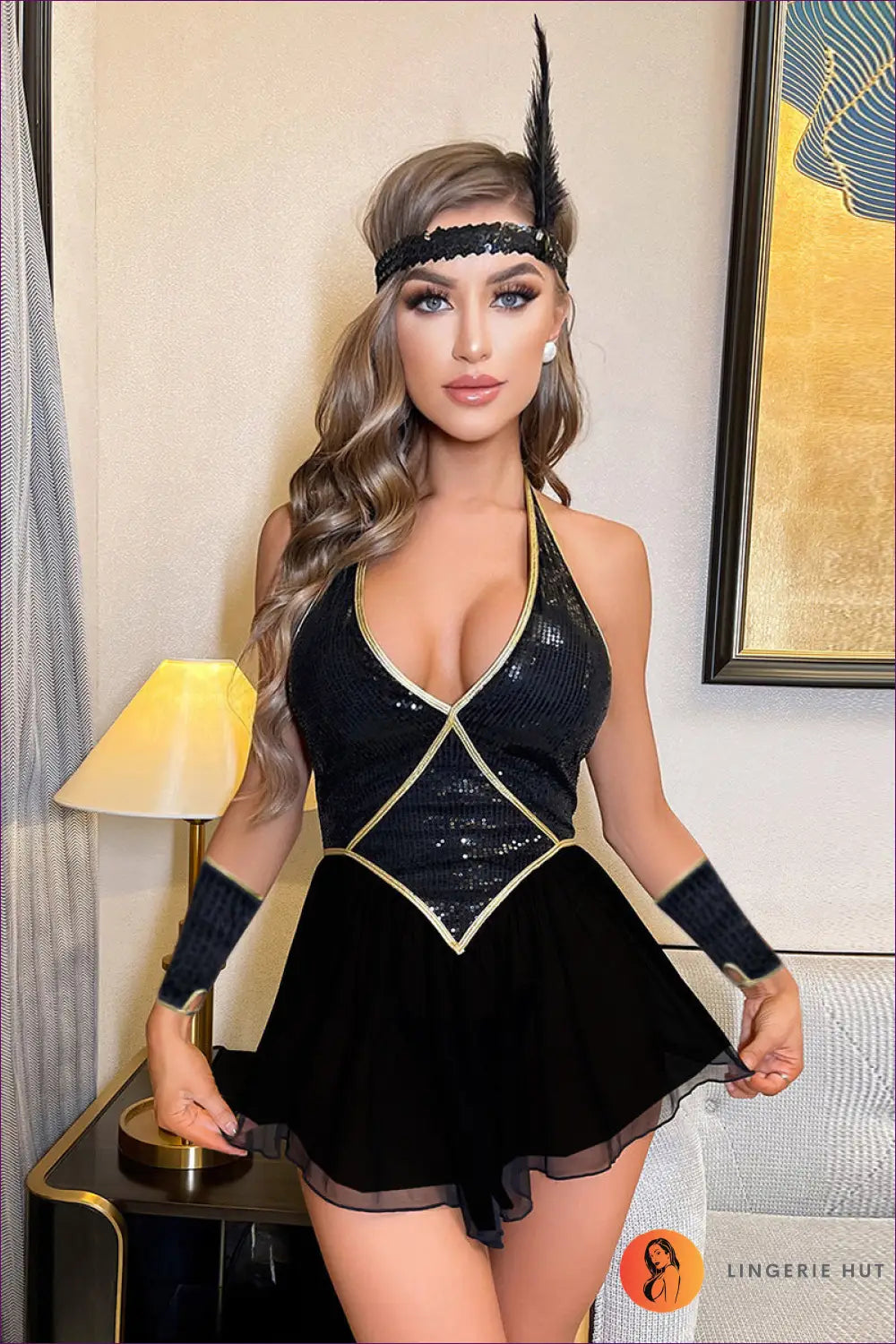 Sequin Mini Party Dress - for Nights that Sparkle - s / Black - Dresses - Lingerie Hut - All Season • Evening Wear