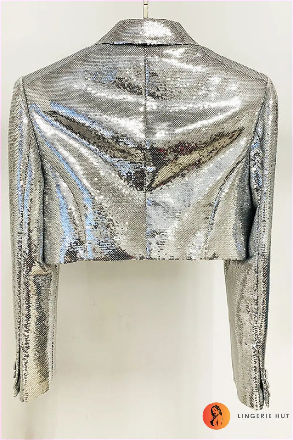Sequin Set with Cropped Blazer - Celebration Ready - s / Silver - co Ord - Lingerie Hut - All Season • Clubwear