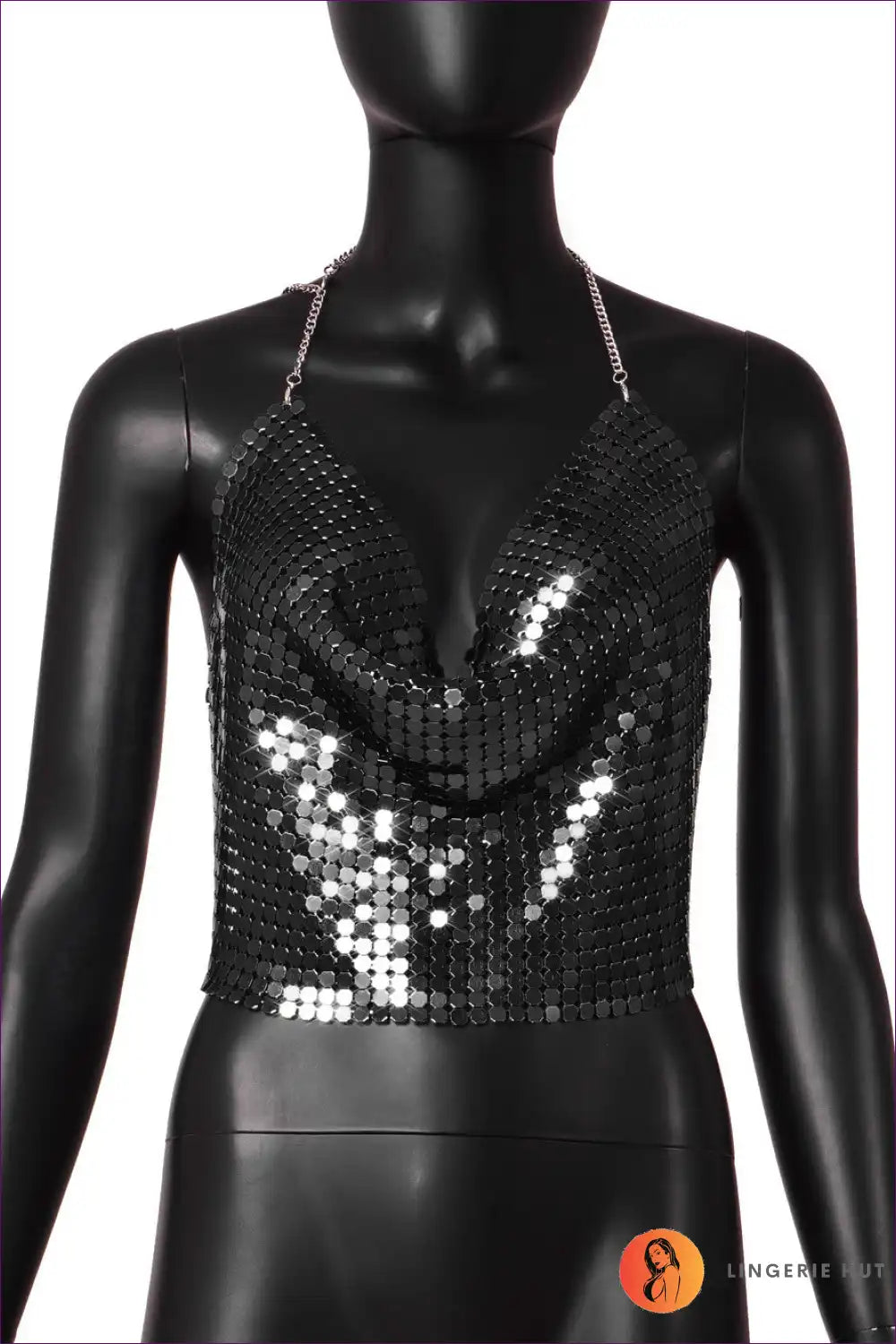 Get Ready To Shine With Our Sequin Sizzle Halter Tank! Perfect For Summer’s Hottest Days And Nights, This Top