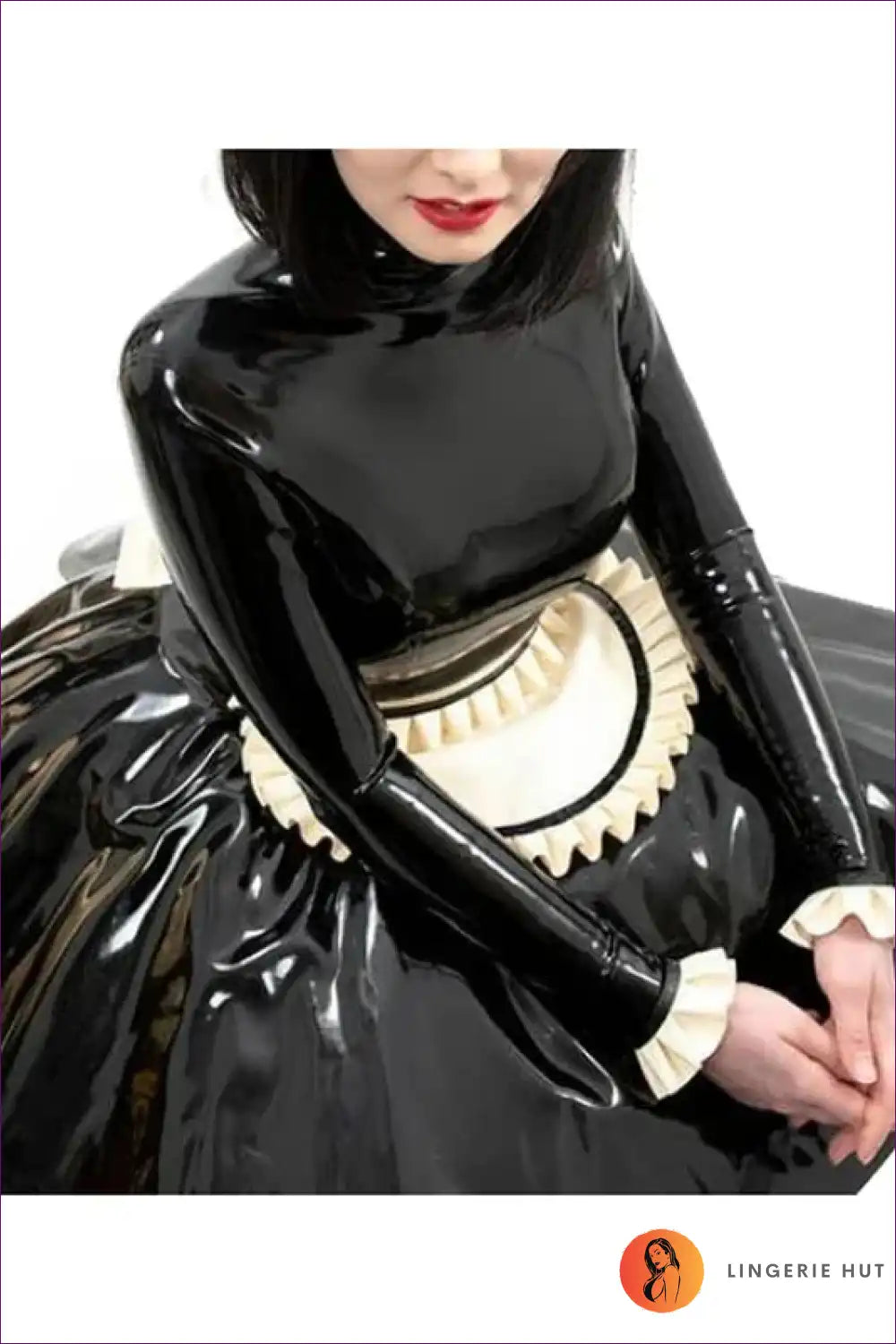 Sexy French Maid Costume with Apron Ruffles - Cosplay Confidence for A-line, Boudoir, Costume, Dress, Evening