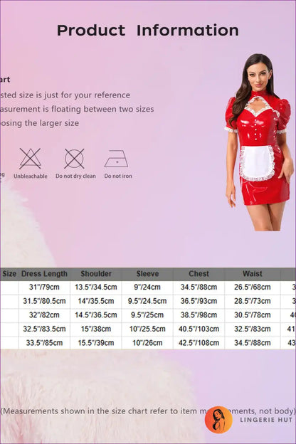 Sexy French Maid Costume with Glossy Finish - After-dark Fun for Bodycon, Boudoir, Costume, just In, Lace